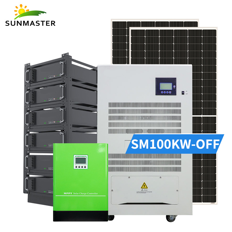 Mfumo wa jua wa 100KW Off Grid